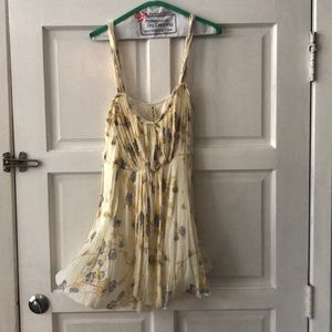 Free People modal floral pleated cami